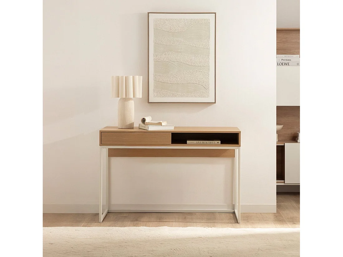 Mesa escritorio de Madera Natural 78 x 120- Aidan