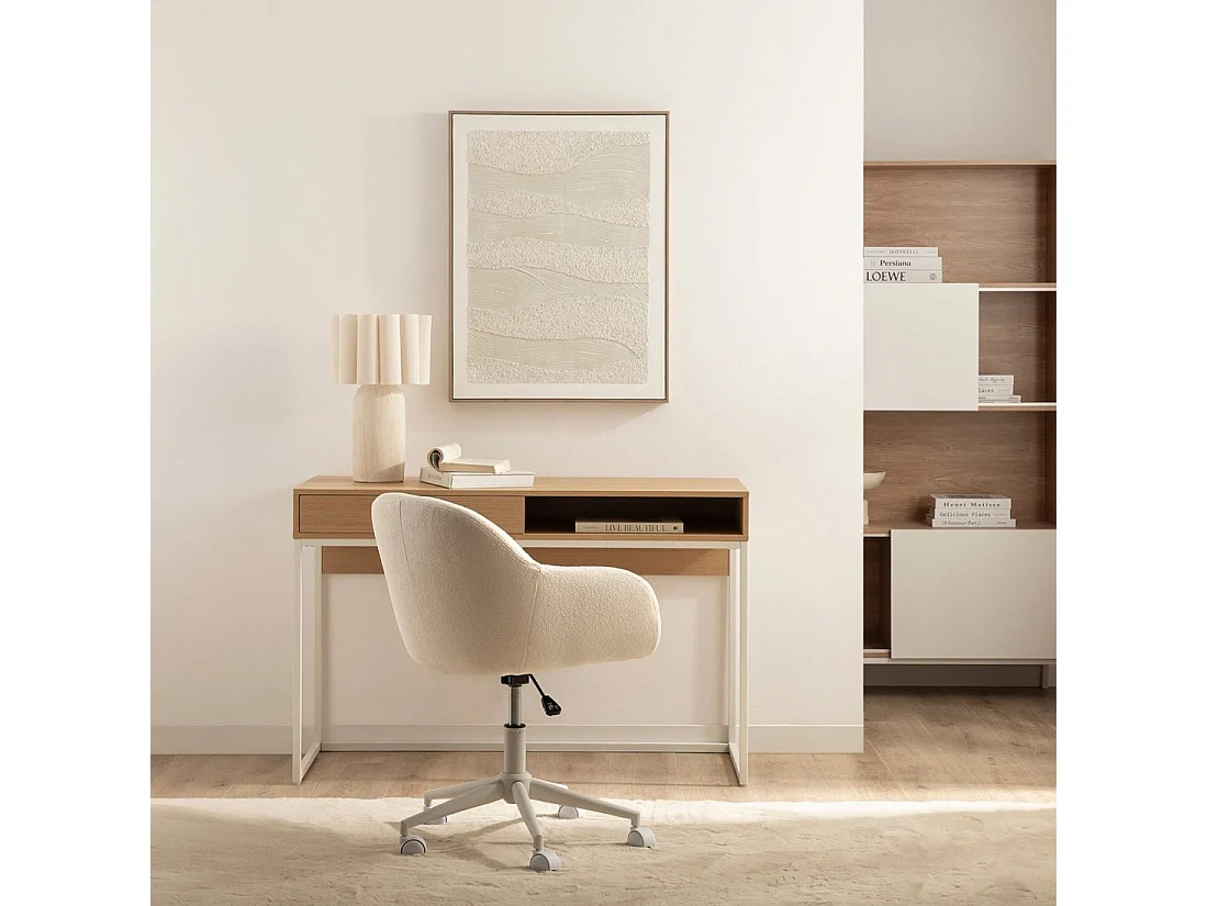 Mesa escritorio de Madera Natural 78 x 120- Aidan