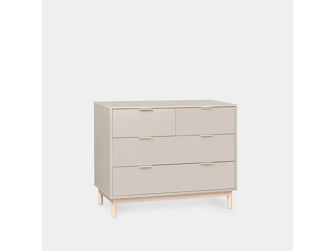 Cómoda de Lacado Gris perla 80 x 100- Elian