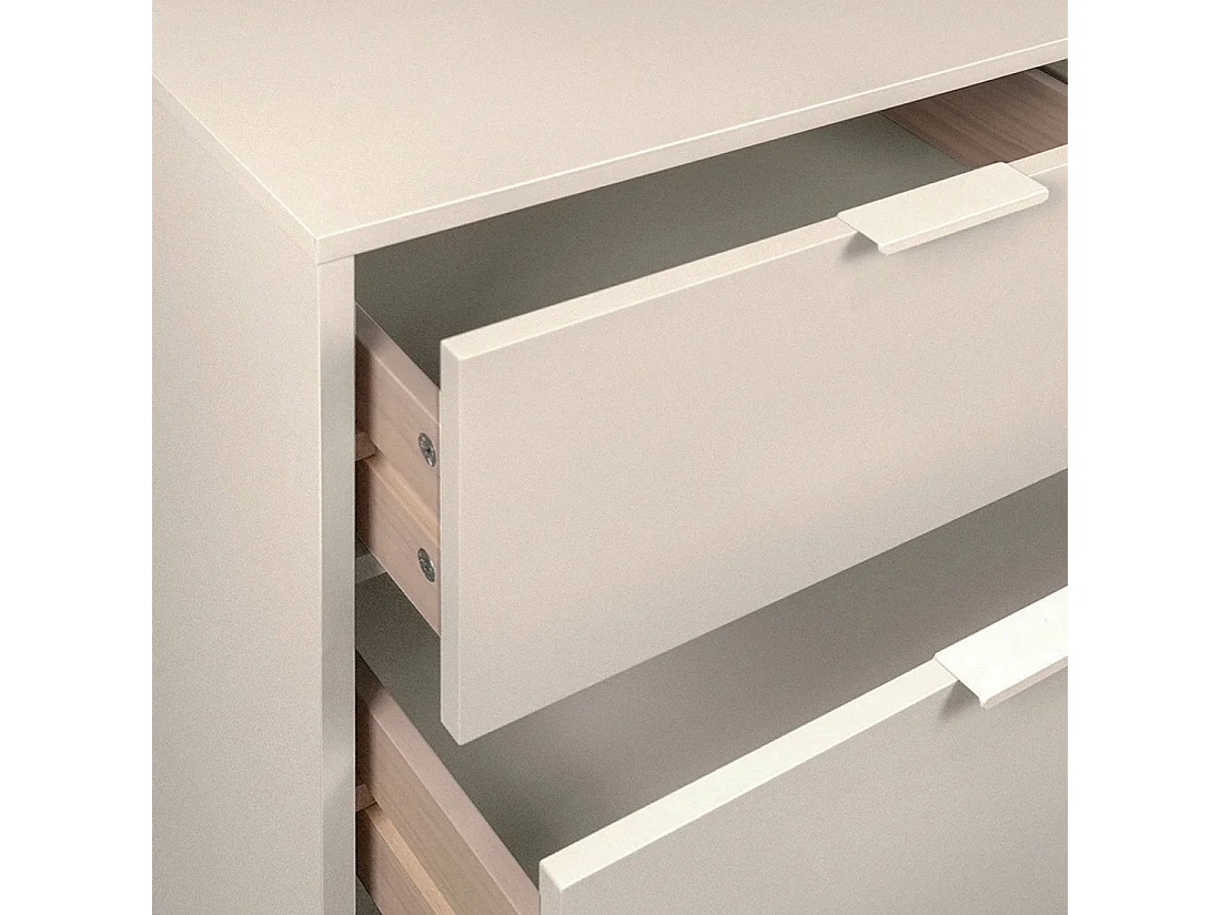 Cómoda de Lacado Gris perla 80 x 100- Elian