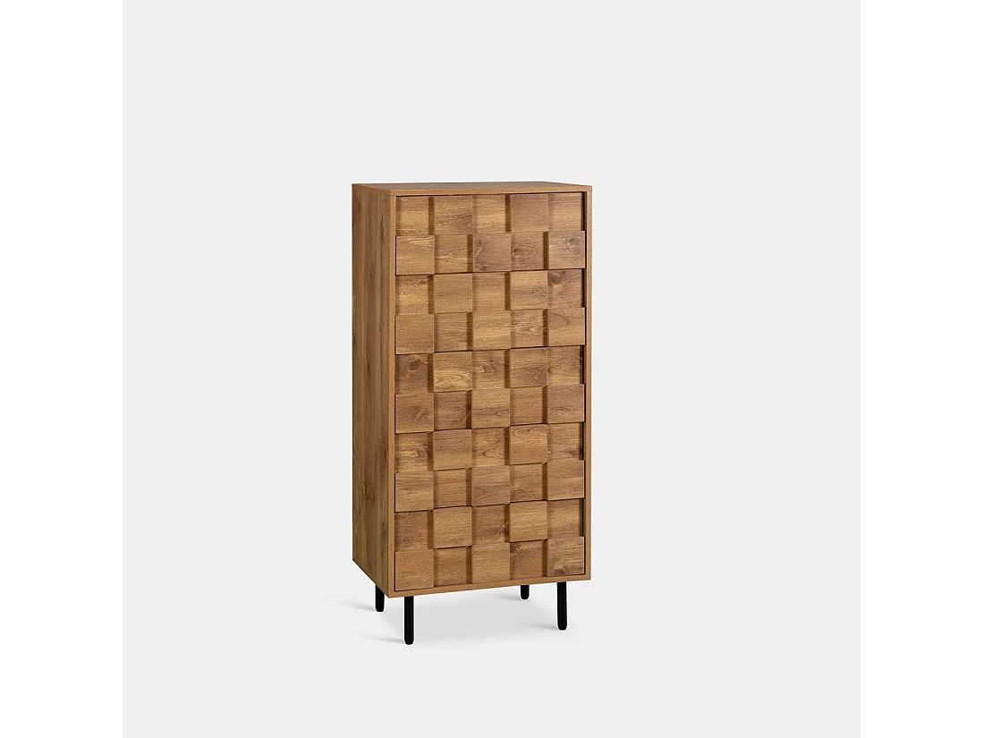 Cajonera de Madera Natural 122 cm x 56 cm- Ivar