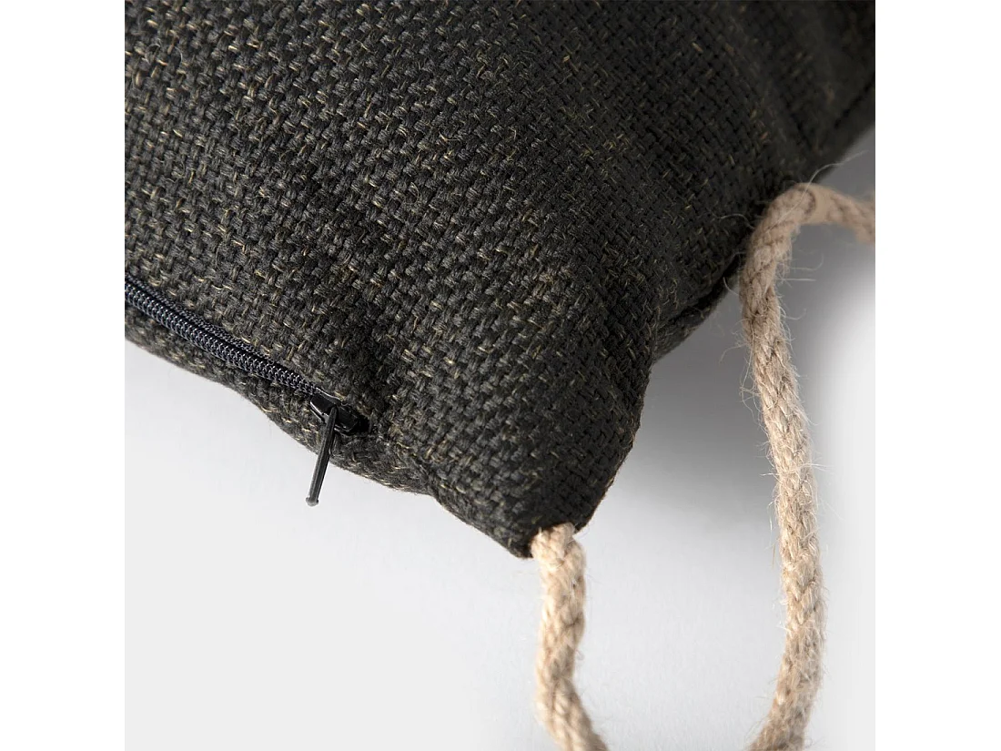 Cojín de Fibra natural Negro 45 x 45- Kymo
