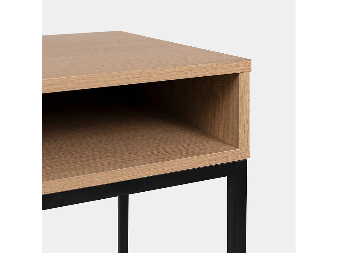 Bureau d'écriture en bois naturel 120x78 cm-Aidan