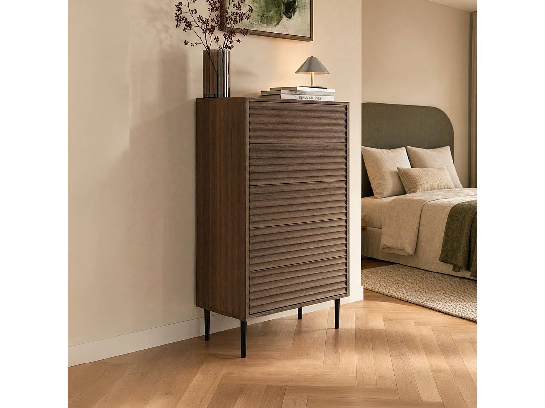 Cajonera de Madera Nogal 118 cm x 65 cm- Evoke