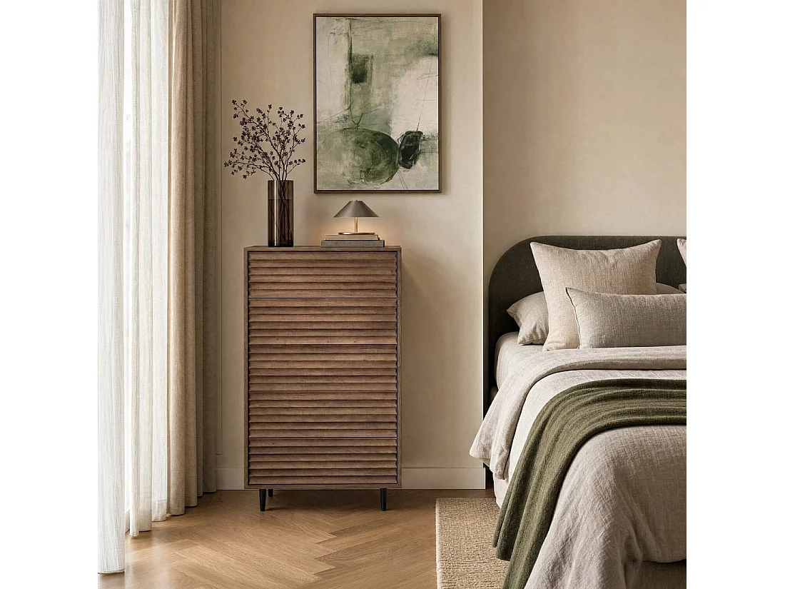 Cajonera de Madera Nogal 118 cm x 65 cm- Evoke
