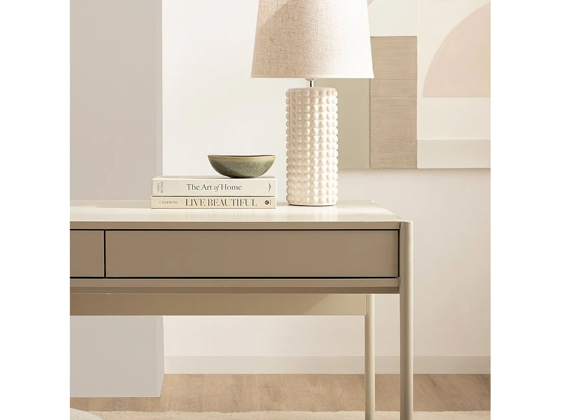 Mesa escritorio de Lacado Gris perla 78 x 120- Cleo