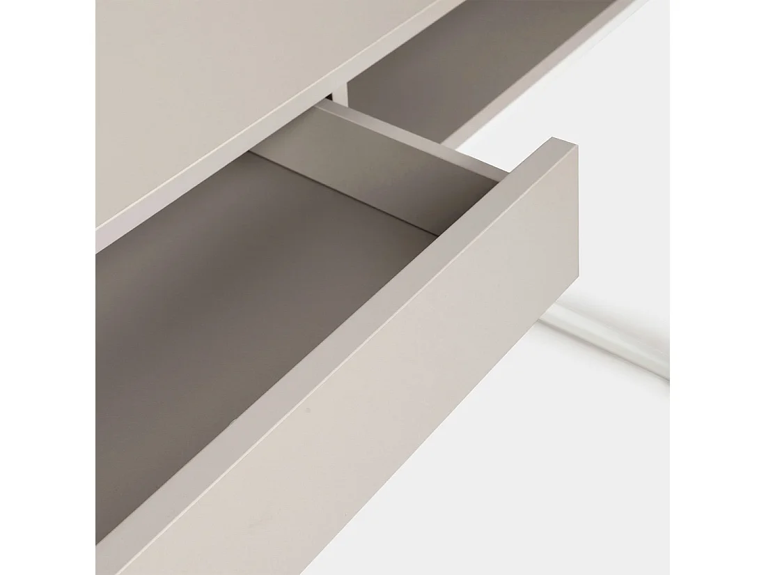 Mesa escritorio de Madera Gris perla 78 cm x 120 cm- Aidan