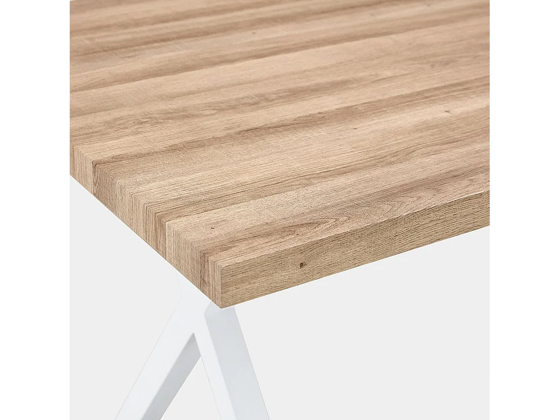 Table fixe en bois naturel 180x75 cm-Parks