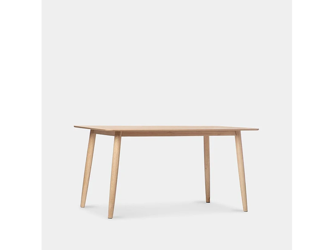 Table fixe en bois naturel 150x75 cm-Ada