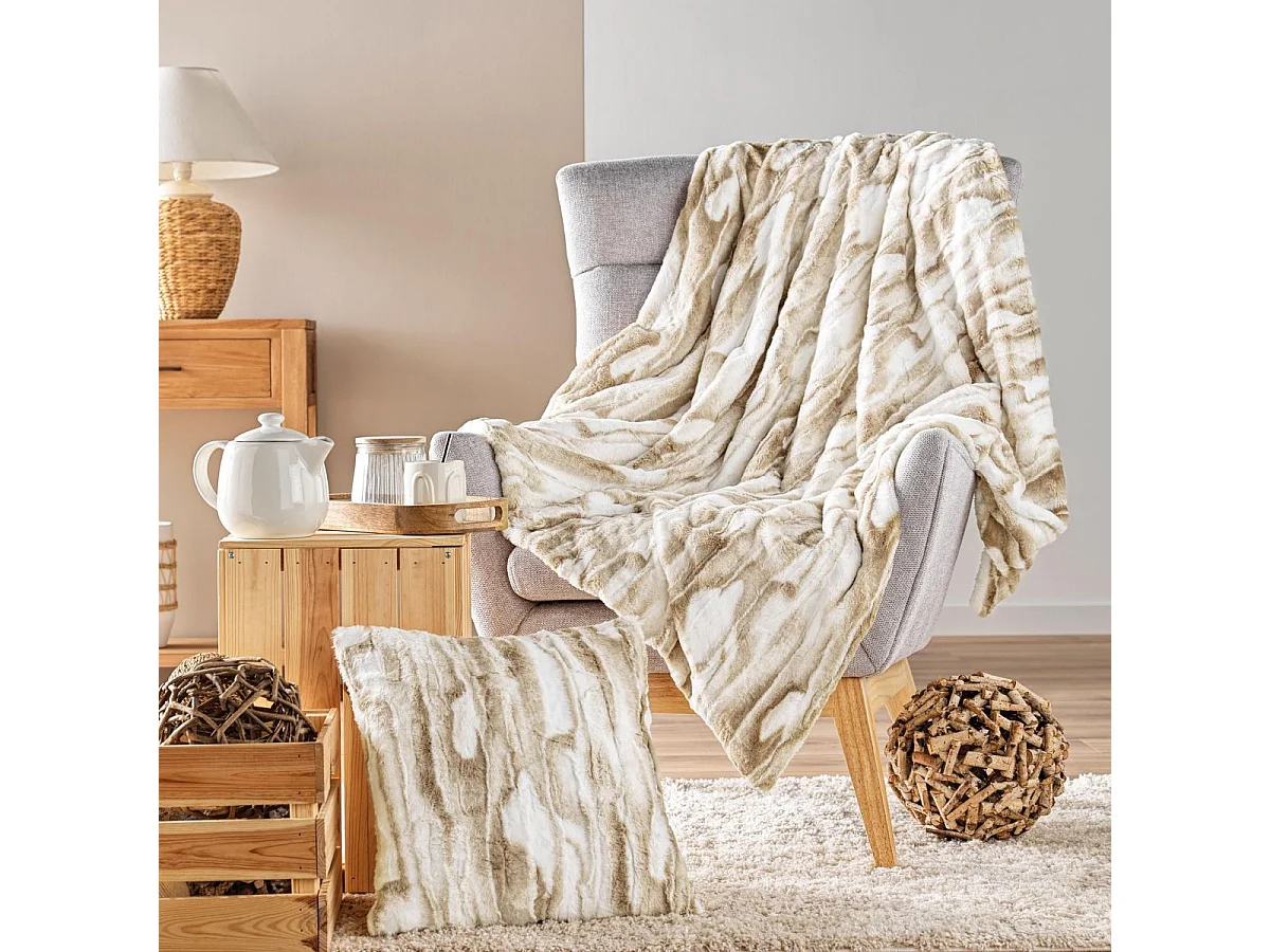 Housse de Coussin "Cheyenne" 40x40cm Naturel