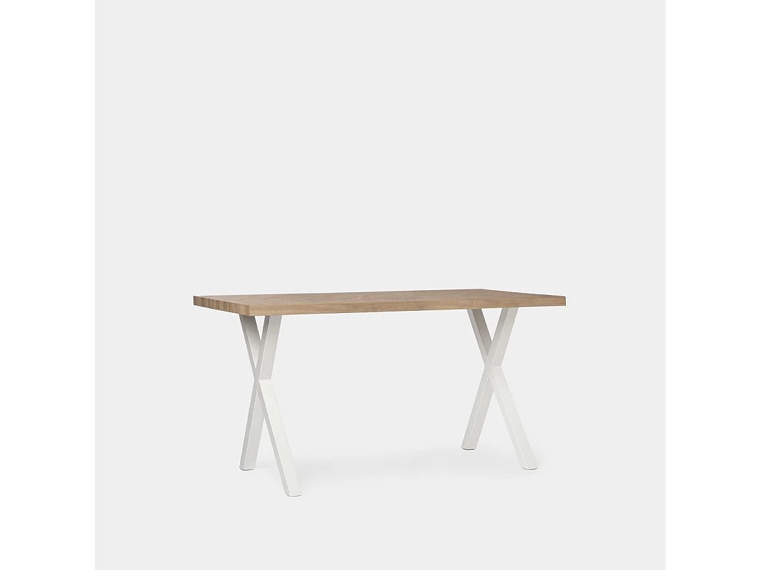Table fixe en bois naturel 135x75 cm-Parks