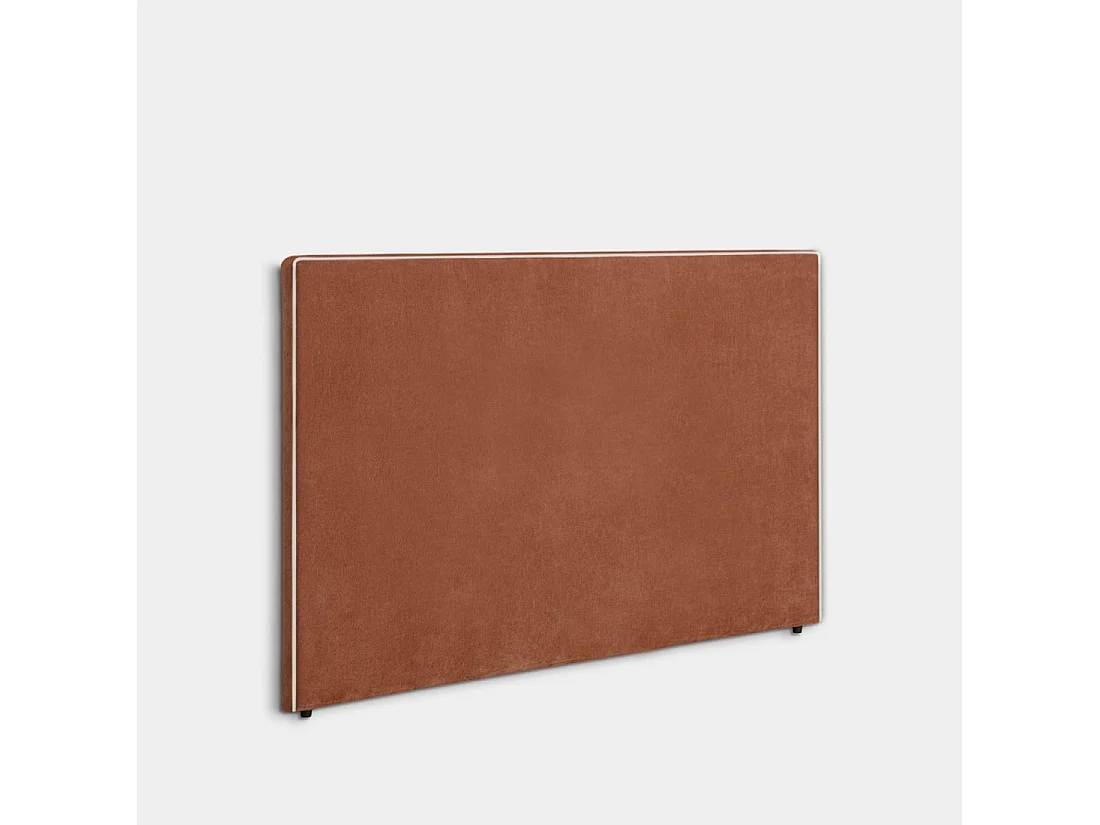 Tête de lit double en tissu terracotta 165x120 cm-Line