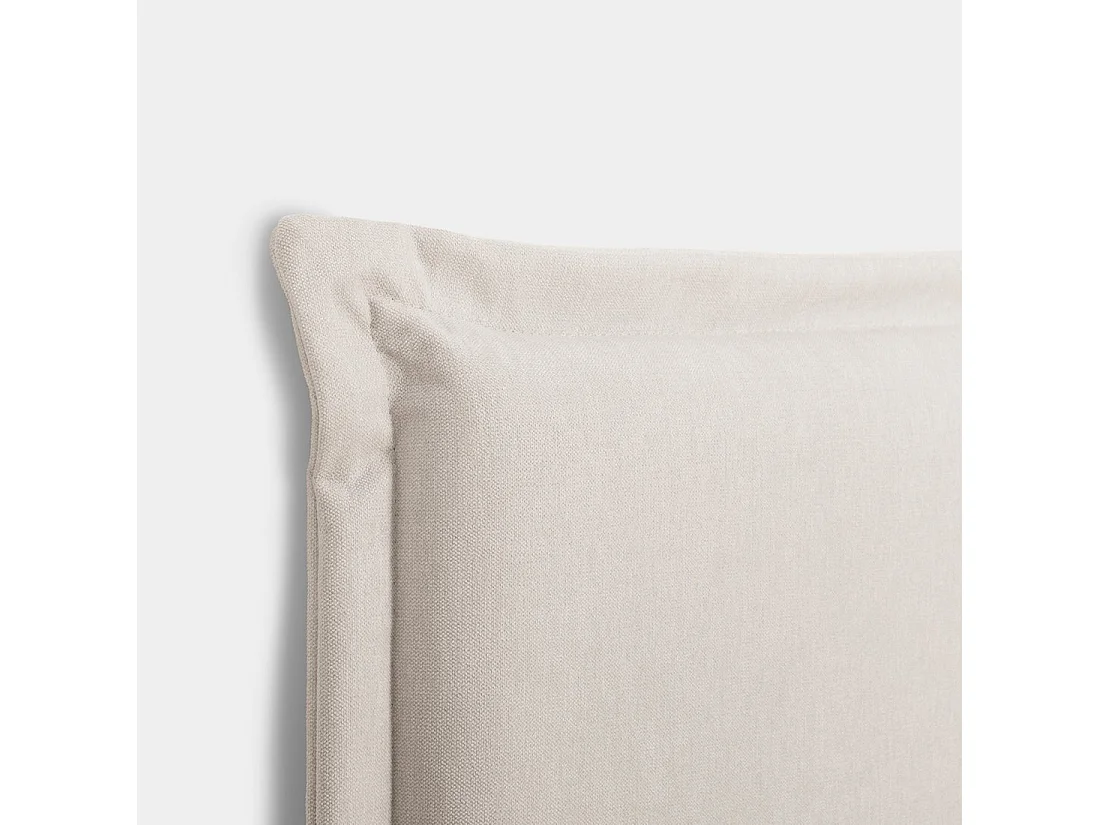 Tête de lit simple en tissu beige 107x120 cm-Louise