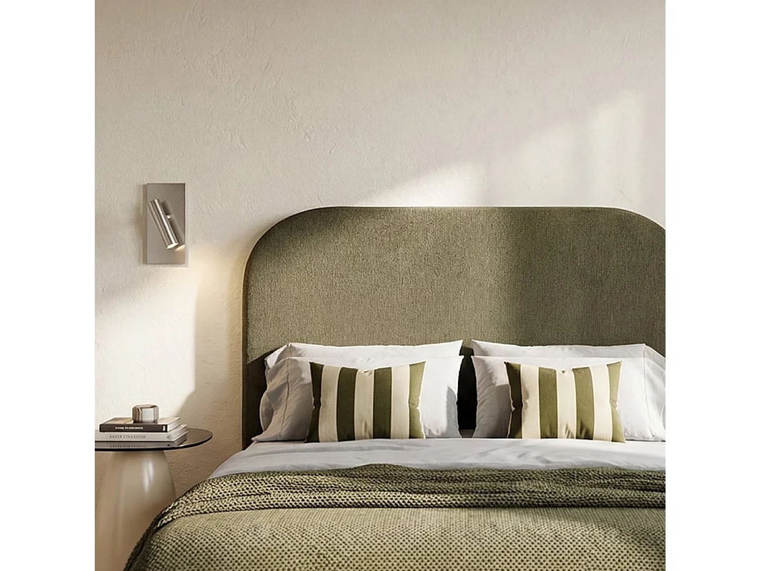 Tête de lit double en tissu vert foncé 165x120 cm-Duncan