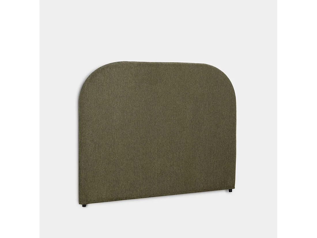 Tête de lit double en tissu vert foncé 165x120 cm-Duncan