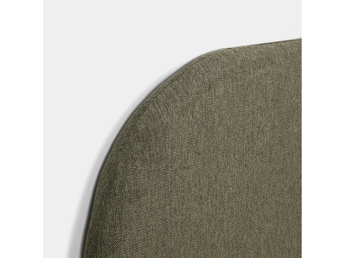 Tête de lit double en tissu vert foncé 165x120 cm-Duncan