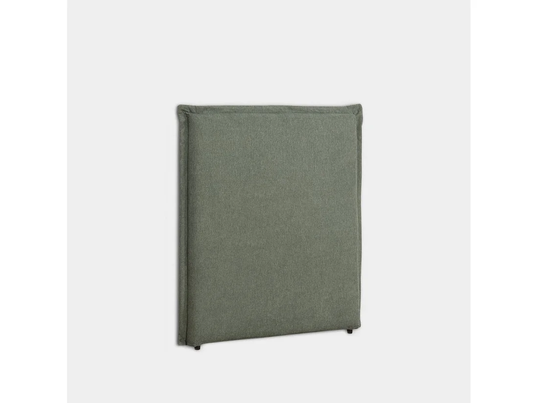 Tête de lit simple en tissu vert 107x120 cm-Louise