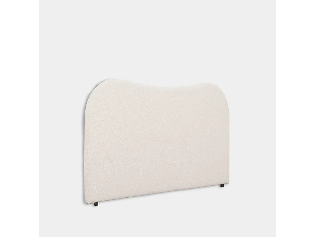 Tête de lit double en tissu beige 165x100 cm-Sand