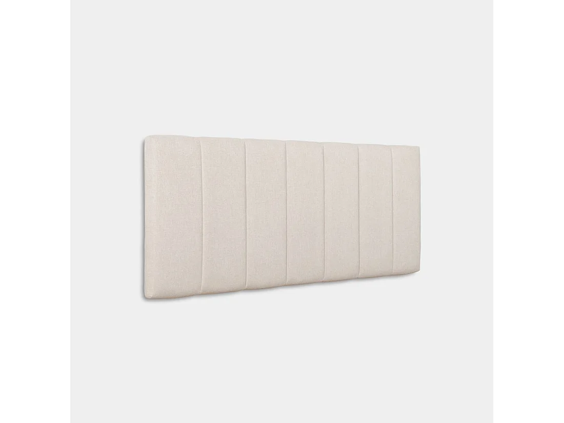 Tête de lit double en tissu beige 170x70 cm-Rene