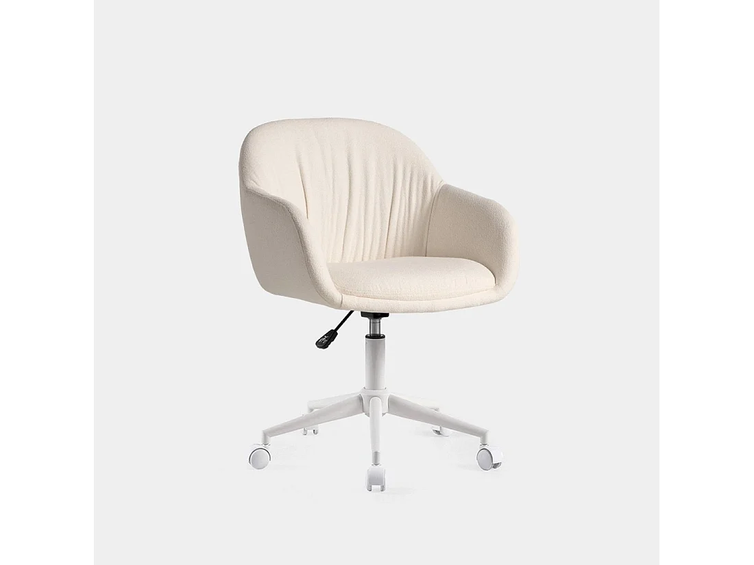 Silla de escritorio de Tela Beige 75-82 x 60- Tasia