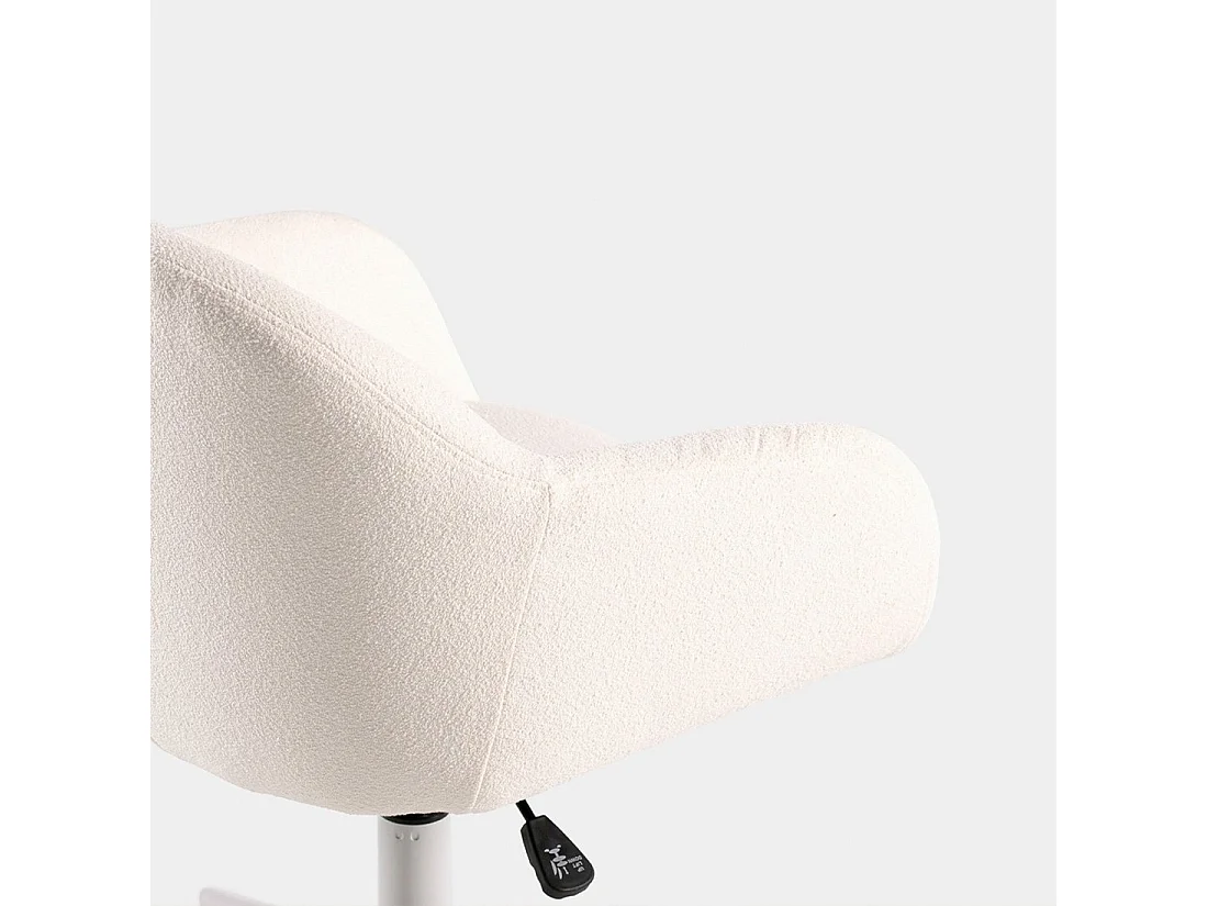 Silla de escritorio de Tela Beige 75-82 x 60- Tasia