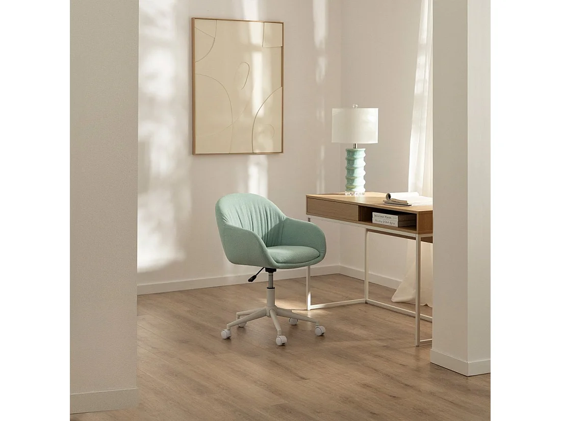 Silla de escritorio de Tela Menta 75-82 x 60- Tasia