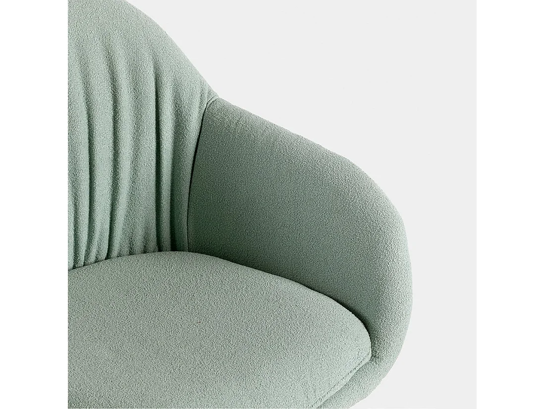 Silla de escritorio de Tela Menta 75-82 x 60- Tasia