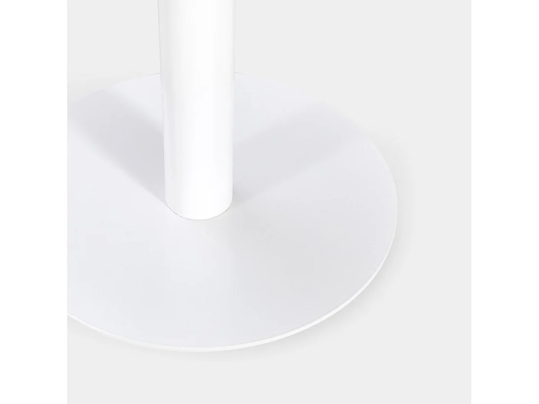 Table fixe en métal blanc 60x76 cm-Thule