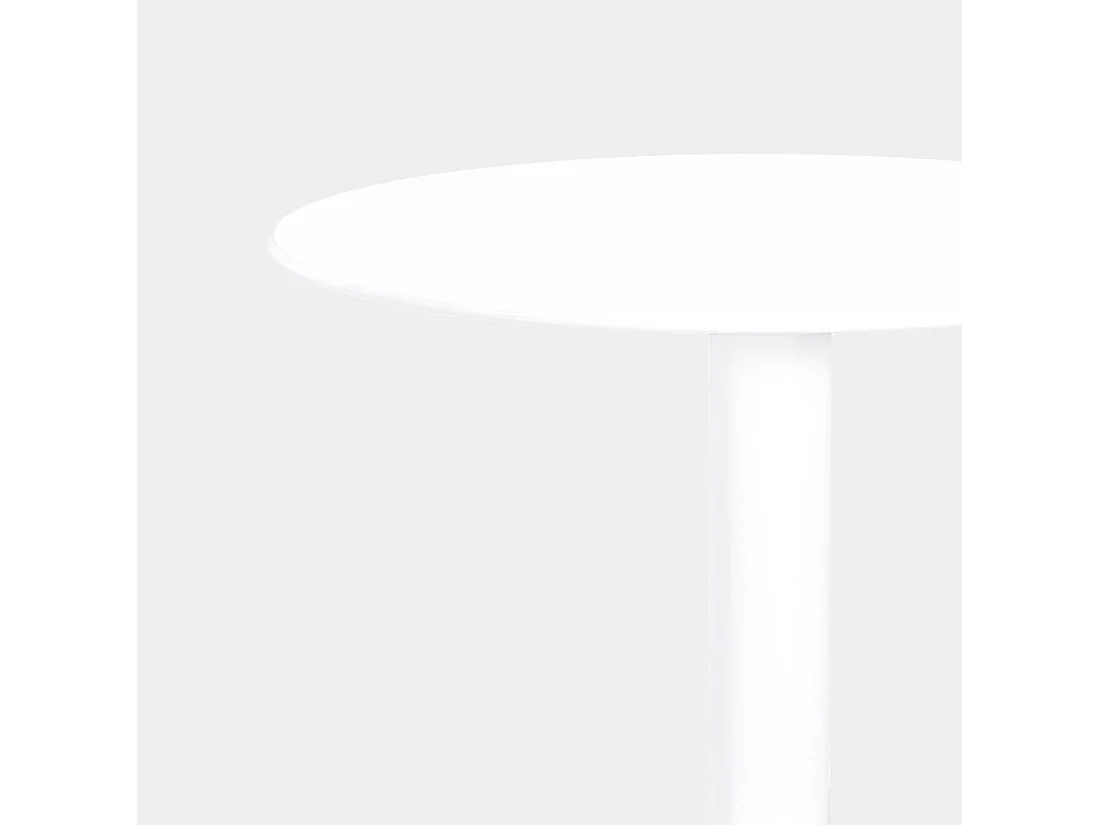 Table fixe en métal blanc 60x76 cm-Thule