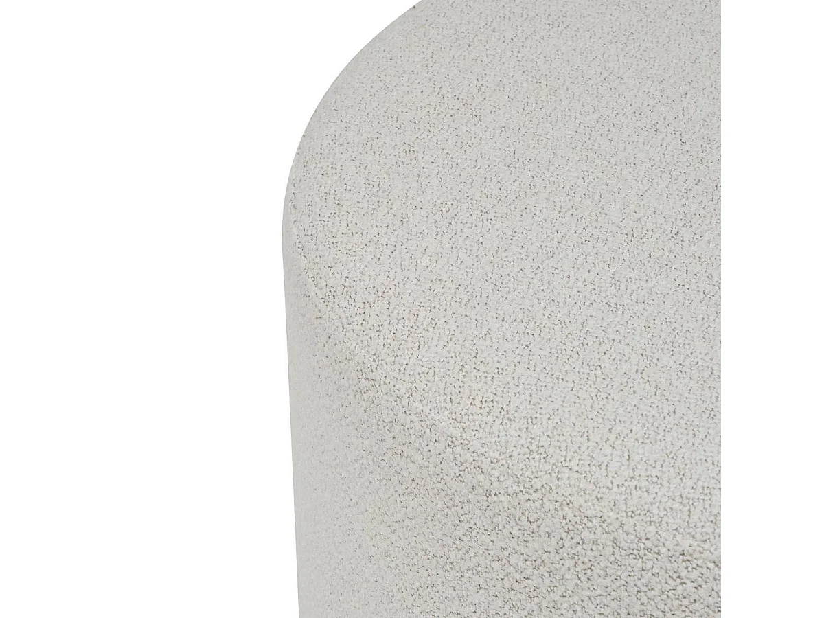 Pouf XL Rond "Nesky" 81cm Blanc
