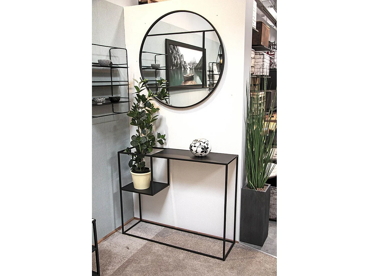 Console Design en Métal "Soraya" 100cm Noir