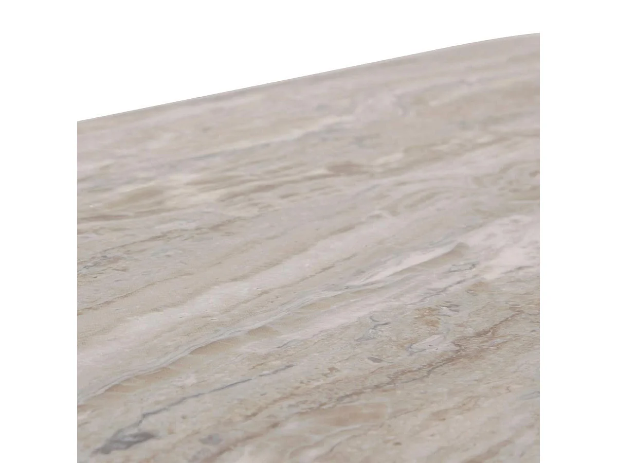 Console Effet Marbre "Tusco" 140cm Noir