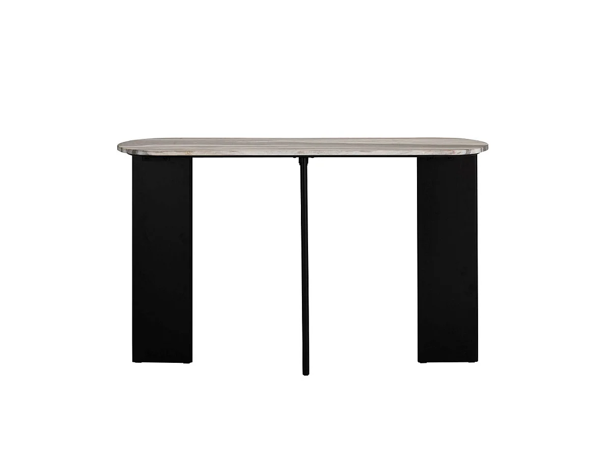 Console en Marbre "Mathilde" 140cm Noir & Gris