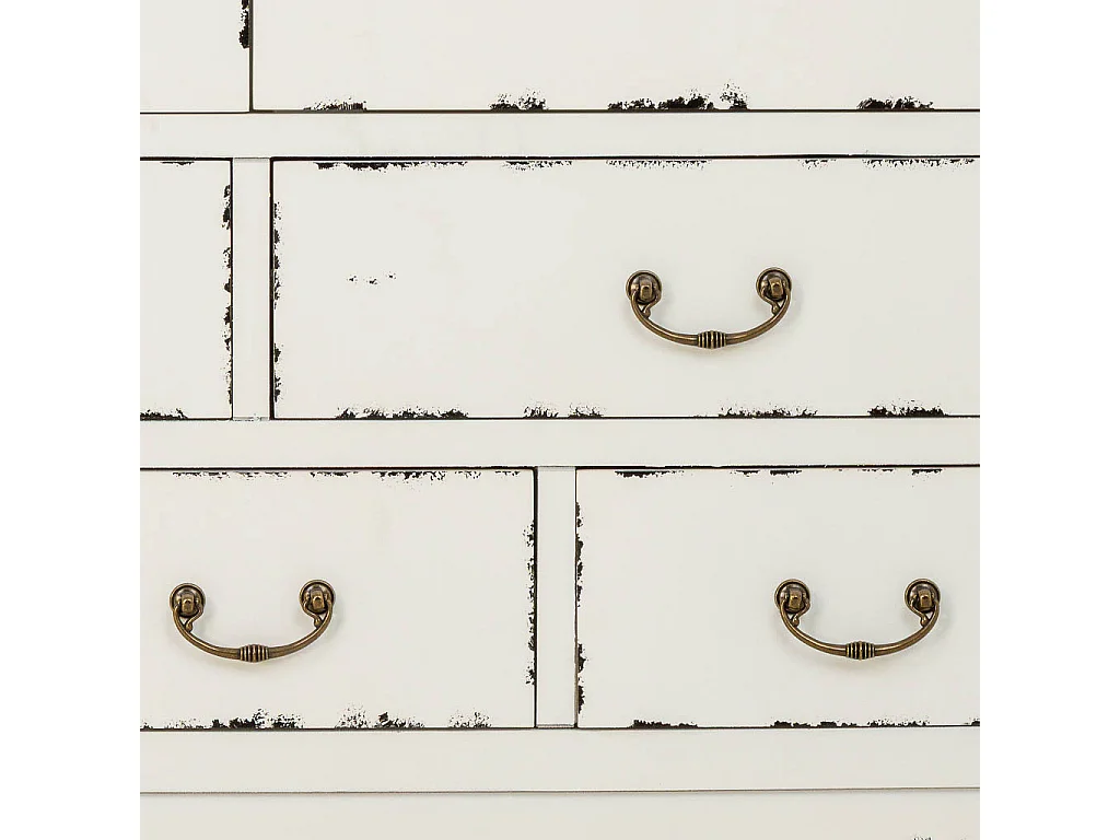 Armário madeira envelhecido branco 96x40x150h cm