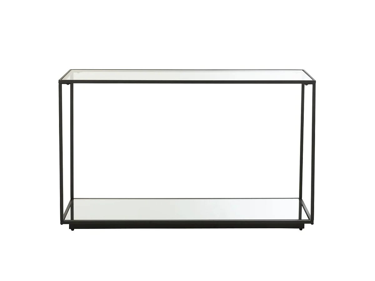 Console en Verre "Lorie" 132cm Noir