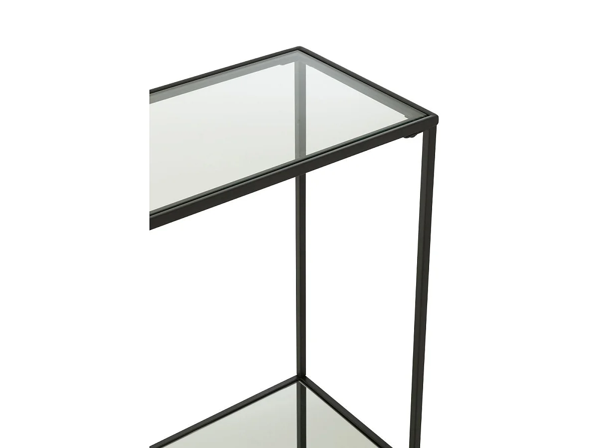 Console en Verre "Lorie" 132cm Noir