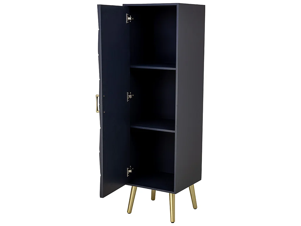 Armario de madera negro 40.5x37x139.5h cm