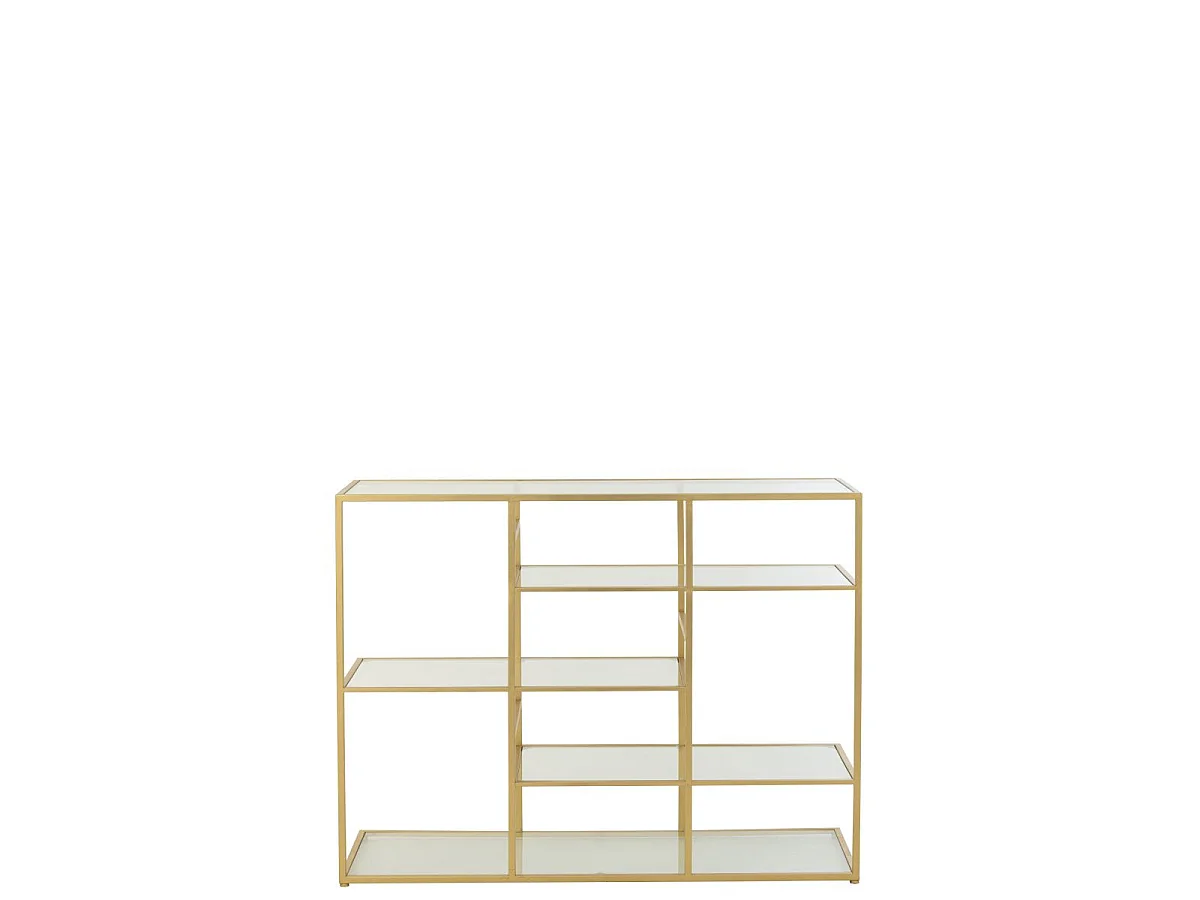 Console en Verre "Thaddeus" 120cm Doré
