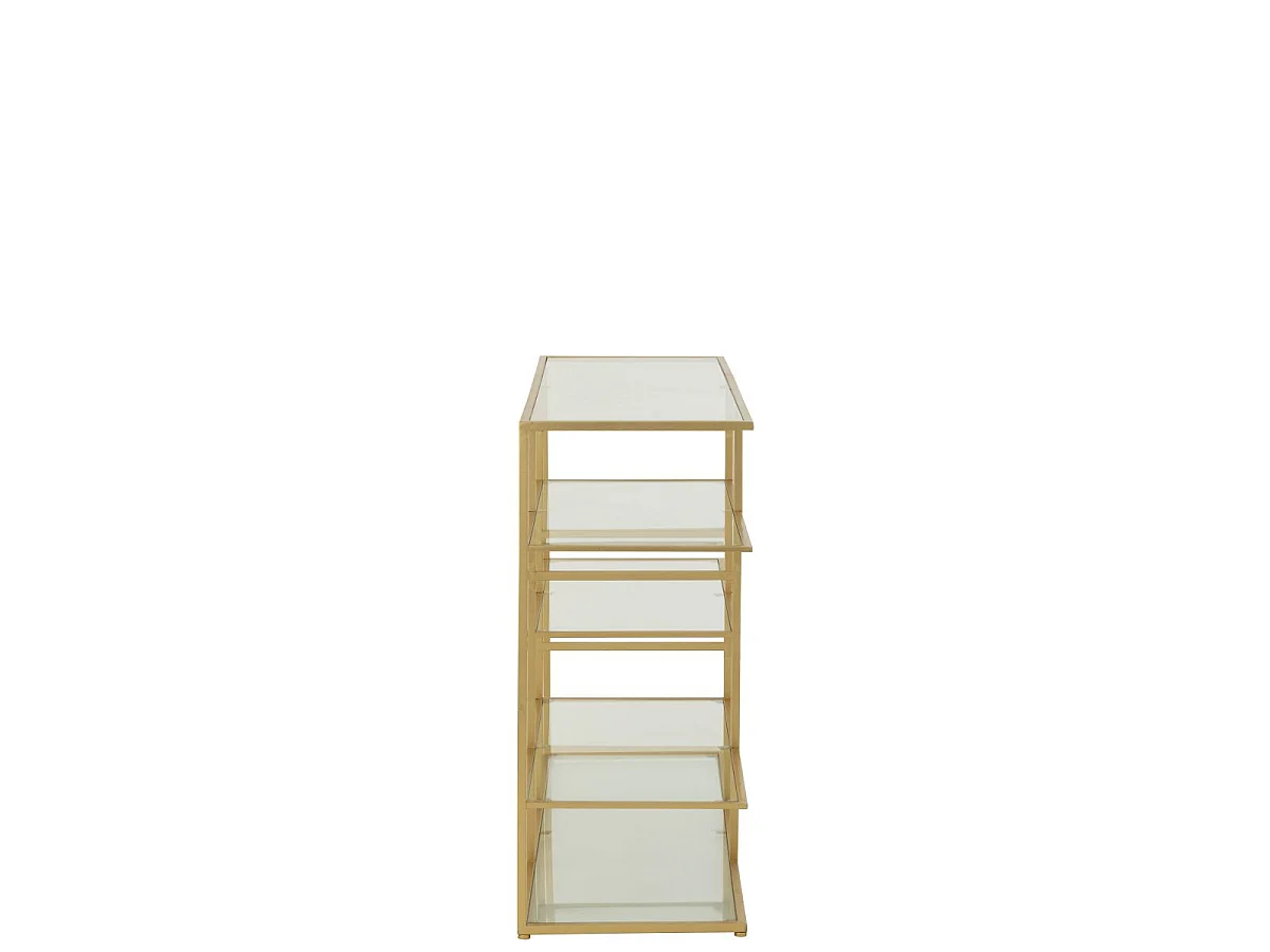 Console en Verre "Thaddeus" 120cm Doré