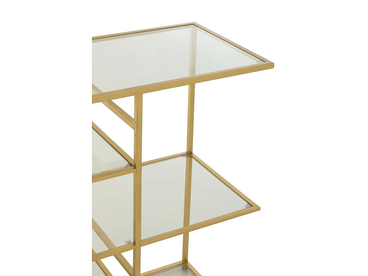 Console en Verre "Thaddeus" 120cm Doré