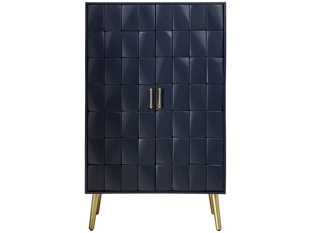 Armario de madera negro 76x42x125h cm