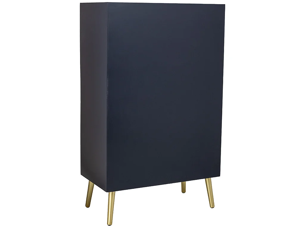 Armario de madera negro 76x42x125h cm