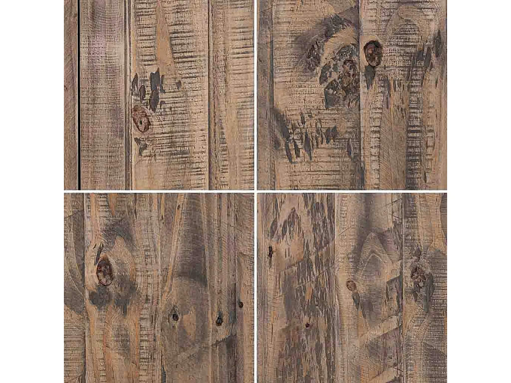 Roupeiro de madeira castanha 81x40x152h cm