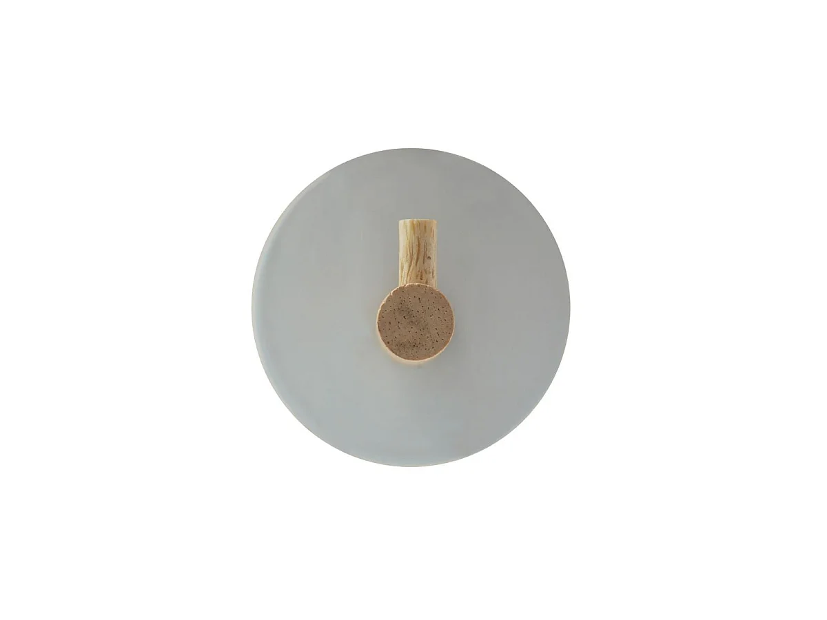 Lot de 2 Patères Adhésives en Métal "Fixeo" 5cm Blanc
