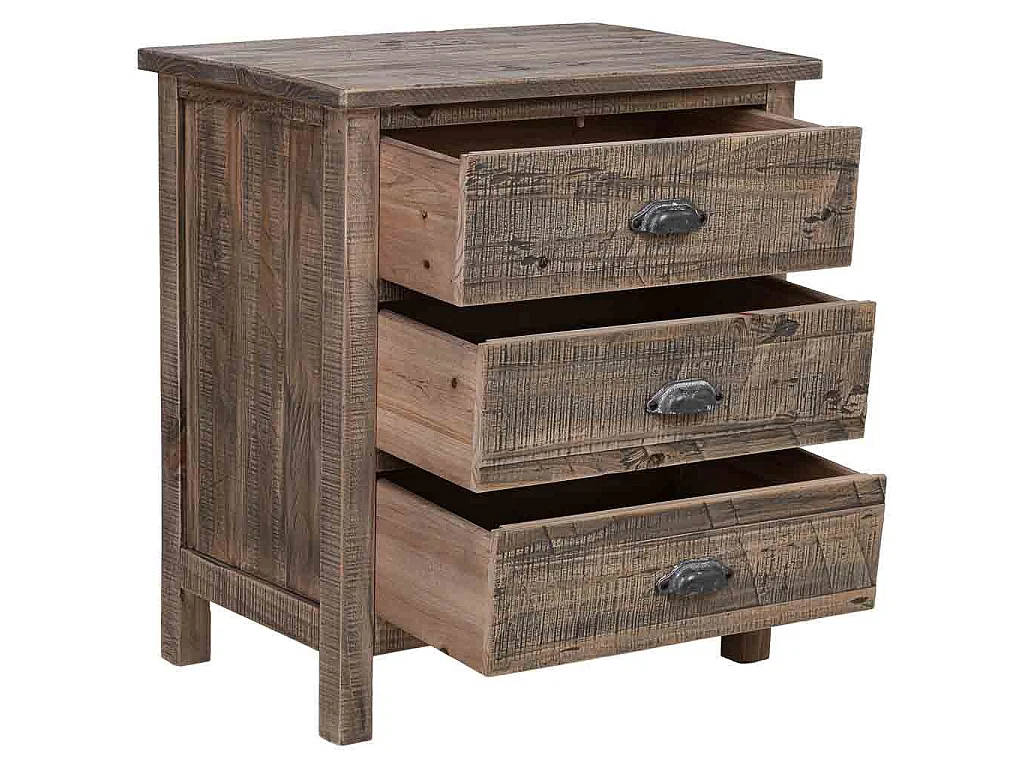 Nachttisch aus Holz braun, 62,5 x 40 x 68,5 cm (H)