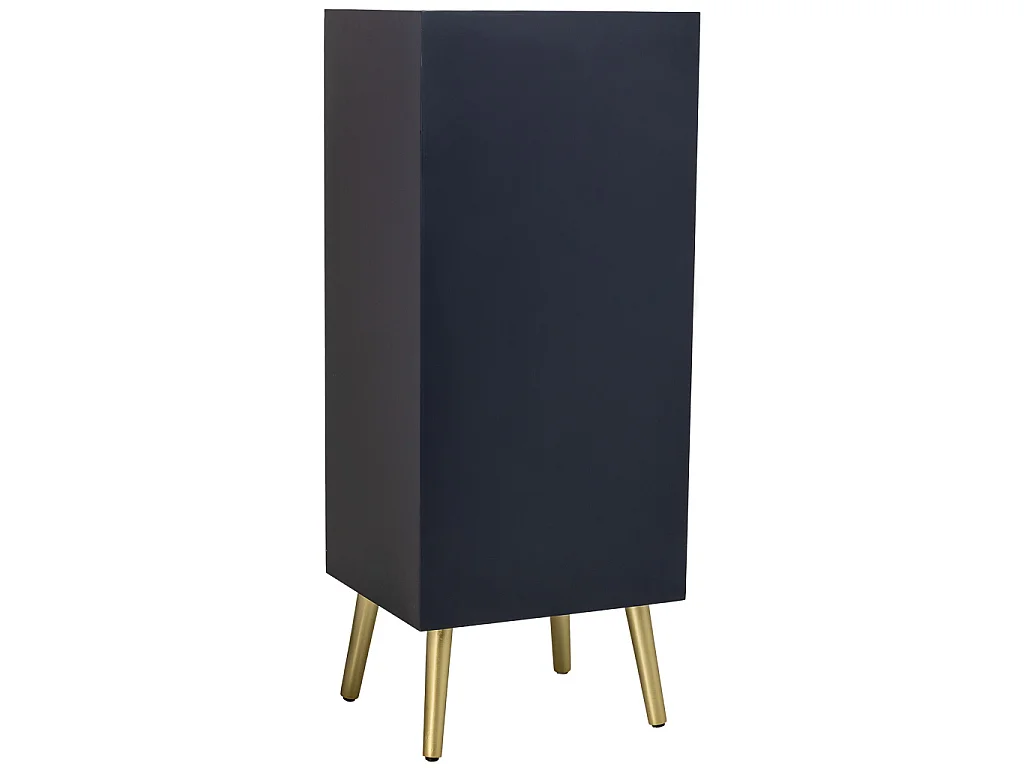 Holzkommode schwarz 44x38x108h cm