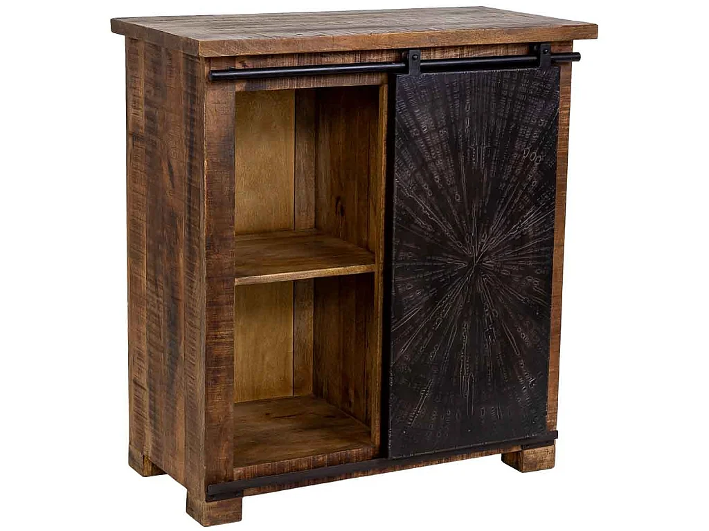 Recibidor de madera marrón 85x42x90h cm
