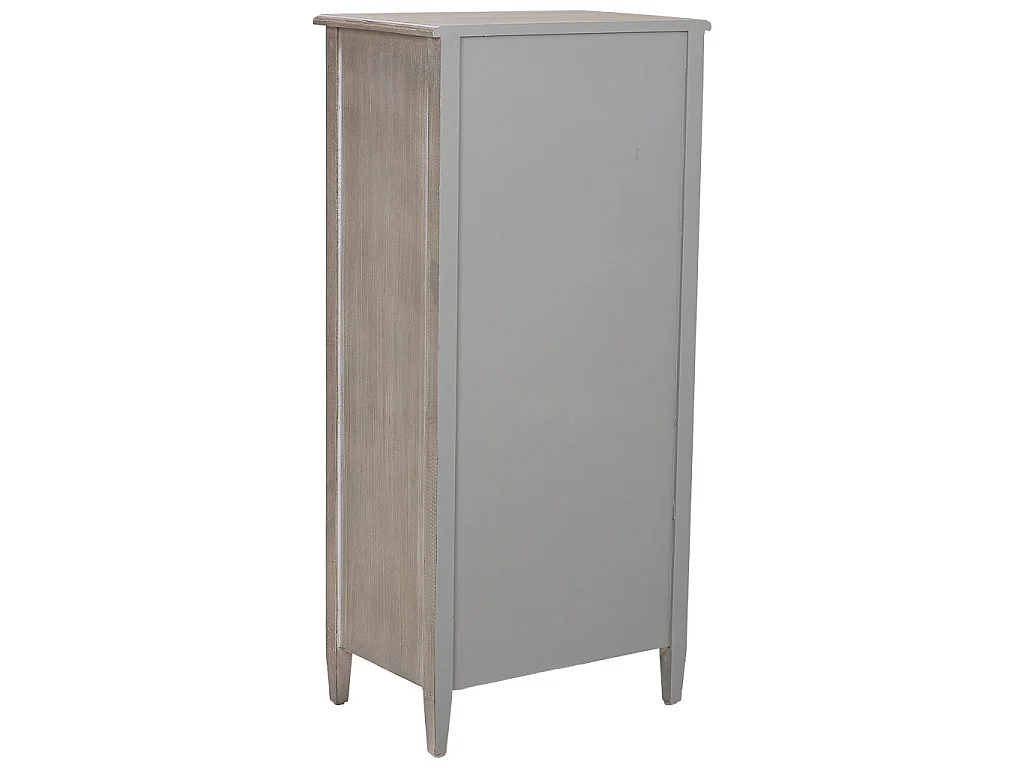 Cassettiera in legno verde 56x36x119h cm