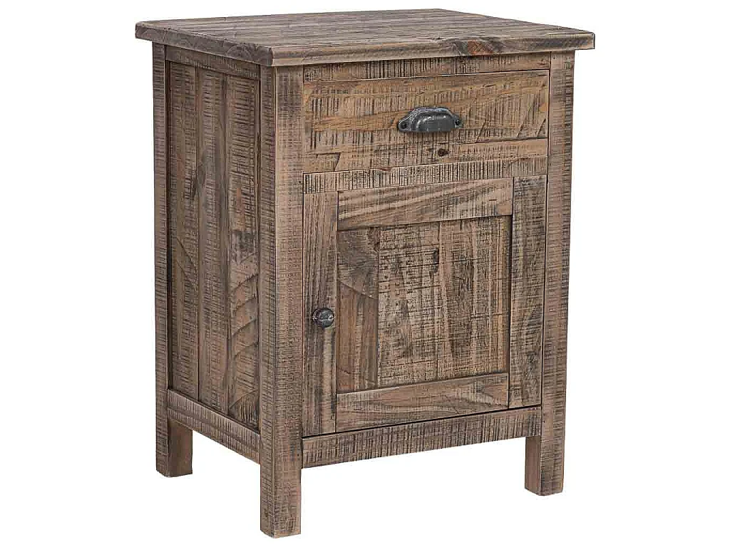 Brauner Nachttisch aus Holz, 50 x 40 x 65 cm (H)