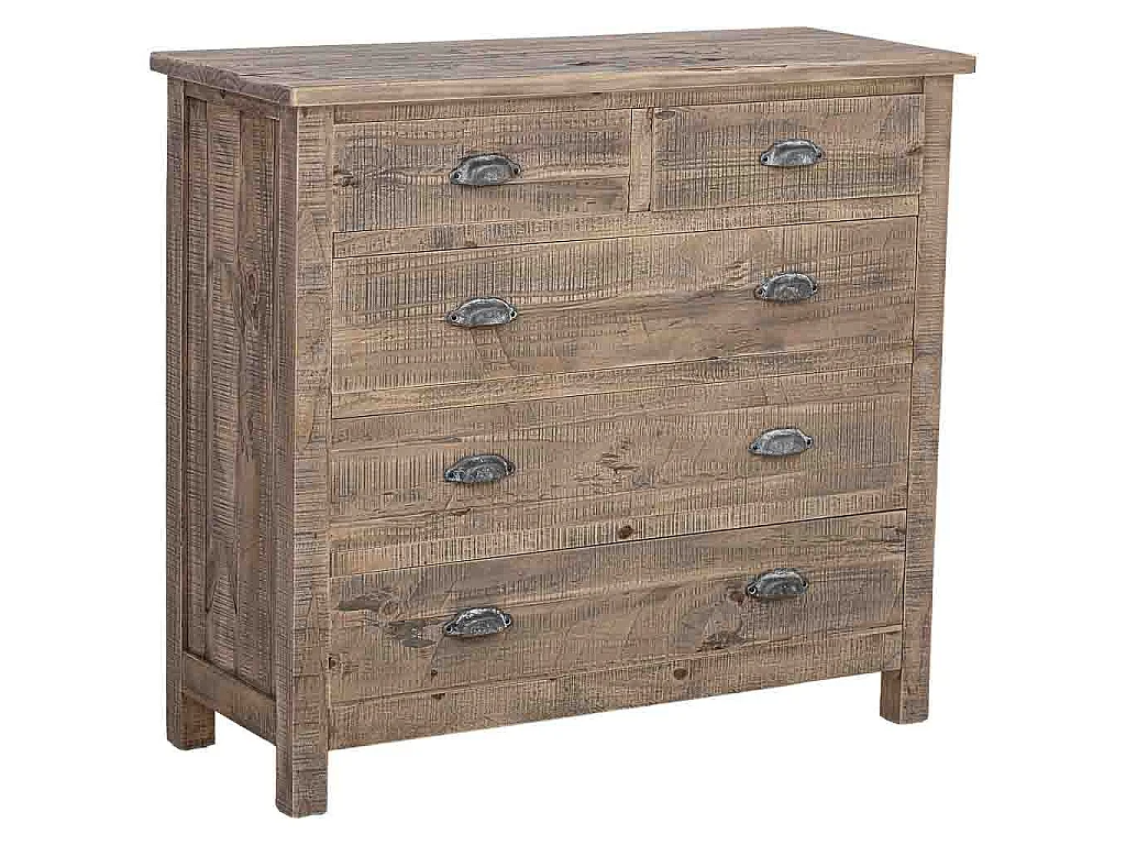 Cassettone in legno marrone 90x40x100h cm